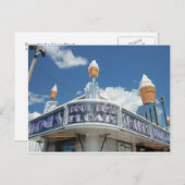 Carte Postale Stand décoratif en glace (Devant / Derrière)