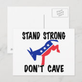 Carte Postale Stand Strong Don't Cave (Devant / Derrière)