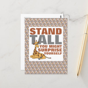 Carte Postale Stand Tall, Giraffe