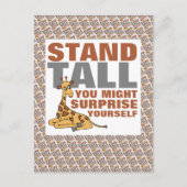 Carte Postale Stand Tall, Giraffe (Devant)
