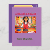 Carte postale standard Black to School (Devant / Derrière)