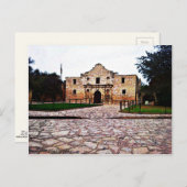 Carte postale standard de l'Alamo (Devant / Derrière)