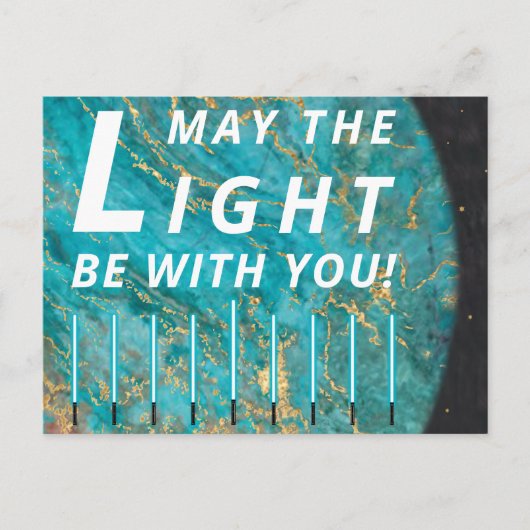 Carte postale standard Hanoukka Lights (Devant)