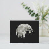 Carte Postale standing on moon halloween (Debout devant)