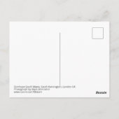 Carte Postale Stanhope South Mews, South Kensington Londres (Dos)