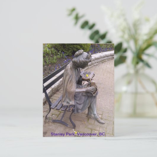 Carte postale Stanley Park Statue (Debout devant)