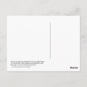 Carte postale Star (Dos)