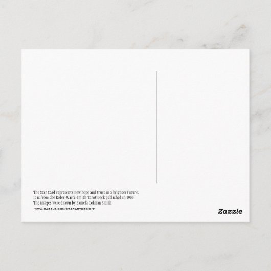 Carte postale Star (Dos)