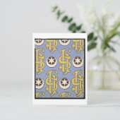 Carte Postale Star and Clef ecclesiastical wallpaper design (Debout devant)