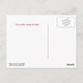 Carte Postale Star Birthday Girl, Merci (Dos)