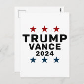Carte Postale Star classique de Trump Vance 2024 (Devant / Derrière)