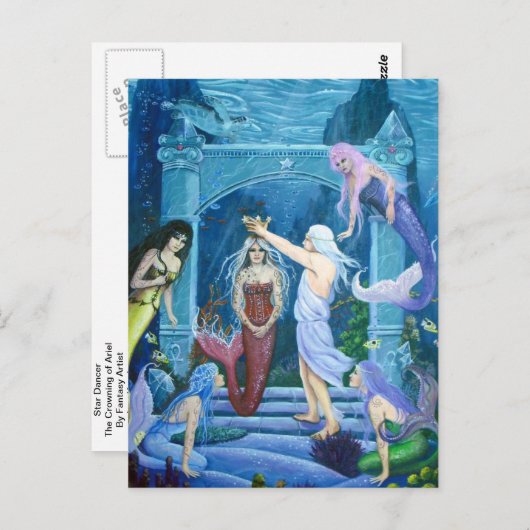 Carte Postale Star Dancer-La Courbe d'Ariel par Lori Karels (Devant / Derrière)