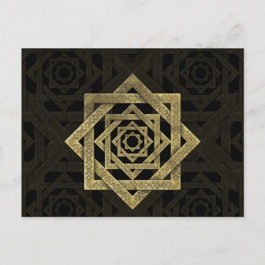 Carte Postale Star d'or de Lakshmi - Ashthalakshmi (Devant)