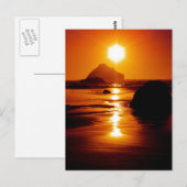 Carte Postale Star - Face Rock, Bandon, Oregon (Devant / Derrière)