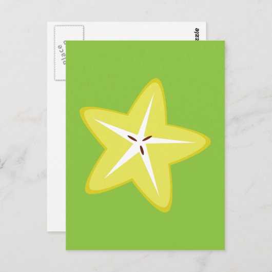 Carte Postale Star Fruit (Devant / Derrière)