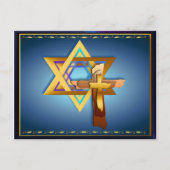 Carte Postale Star Of David et Triple Cross (Devant)
