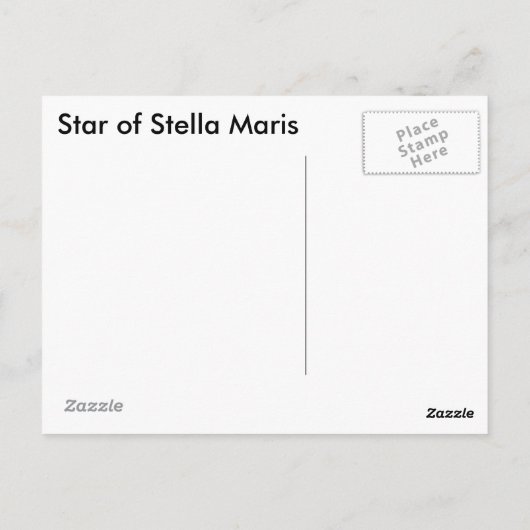 Carte postale Star of Stella Maris (Dos)