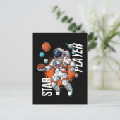 Carte Postale Star Player - Vibes de basketball spatial (Debout devant)