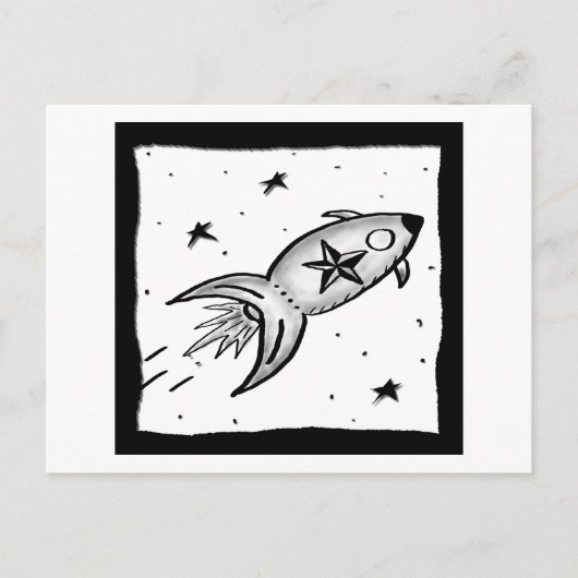 Carte Postale Star Rocketship - et (Devant)
