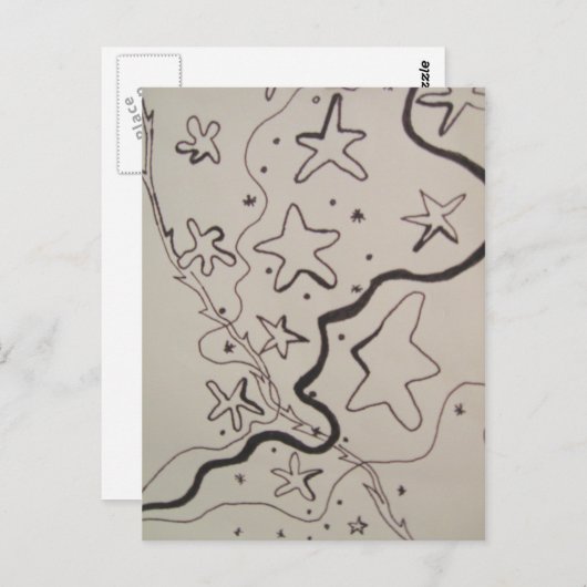 Carte Postale Star Trails (Devant / Derrière)