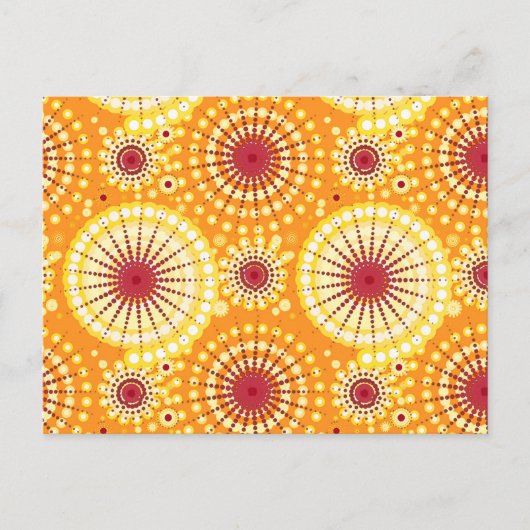 Carte Postale Starburbs et pingwheel, safran et raisin (Devant)