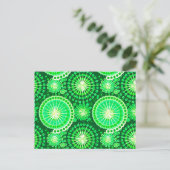Carte Postale Starburds et pingwheel, vert pin foncé (Debout devant)