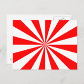 Carte Postale Starburst rouge et blanc (Devant / Derrière)