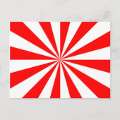 Carte Postale Starburst rouge et blanc (Devant)