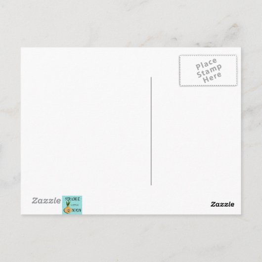 Carte postale Starburst Turquoise atomique (Dos)