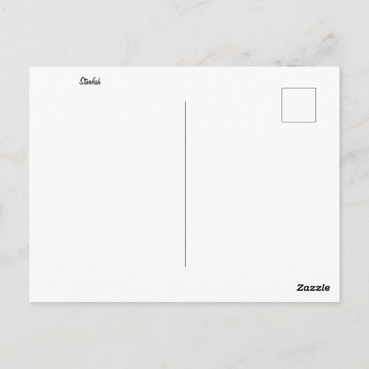 Carte postale Starfish (Dos)