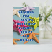 Carte postale Starfish Anniversaire Wis (Debout devant)