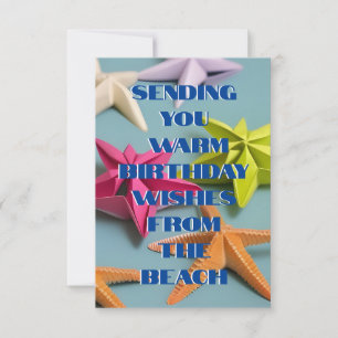 Carte postale Starfish Anniversaire Wis
