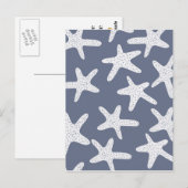 Carte Postale Starfish de style vintage (Devant / Derrière)