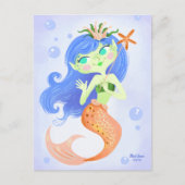 Carte Postale Starfish Mermaid Princess Blank (Devant)