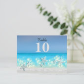 Carte Postale Starfish paradis eaux bleues table tropicale non (Debout devant)