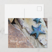Carte Postale Starfish sur Rocky Arrière - plan Beach Merci (Devant / Derrière)