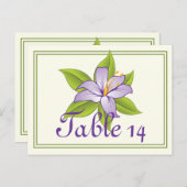 Carte Postale Stargazer lilas violet mariage (Devant / Derrière)