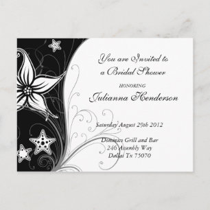 Carte Postale Stargazer Lilly et Starfish Invitation Fête des ma