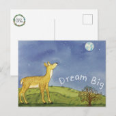 Carte Postale Stargazing Deer Postcard (Devant / Derrière)