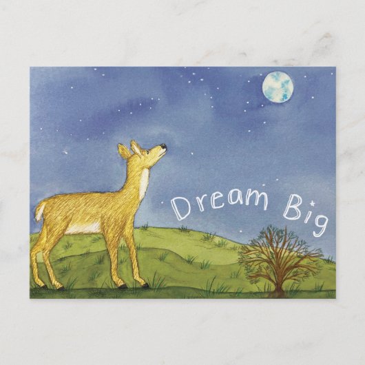 Carte Postale Stargazing Deer Postcard (Devant)