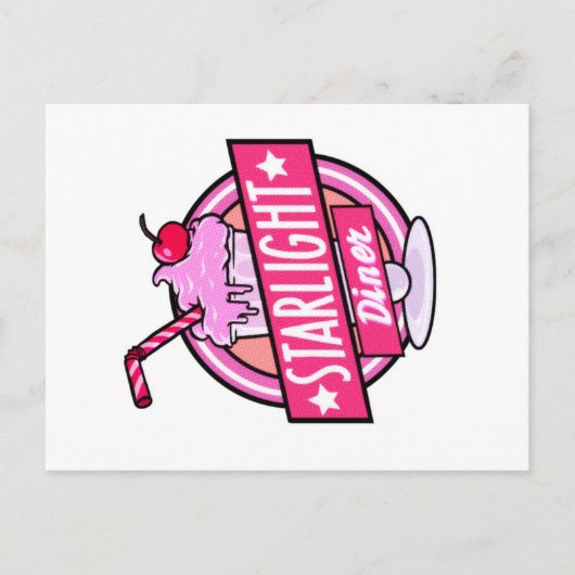 Carte postale Starlight Diner Milkshake (Devant)
