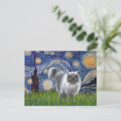 Carte Postale Starry Night - Blue Smoke chat persan (Debout devant)
