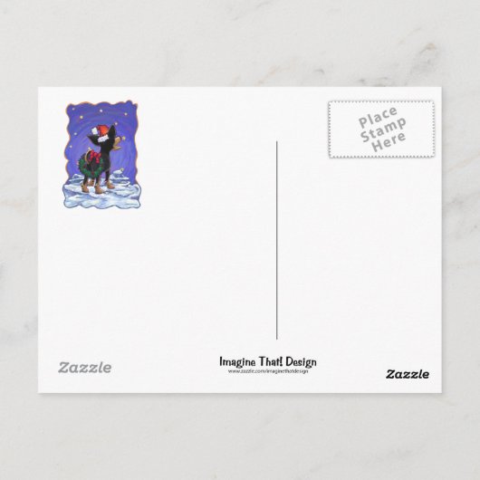 Carte Postale Starry Night Festive Chihuahua (Dos)