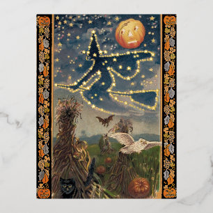 Carte postale Starry Night Halloween