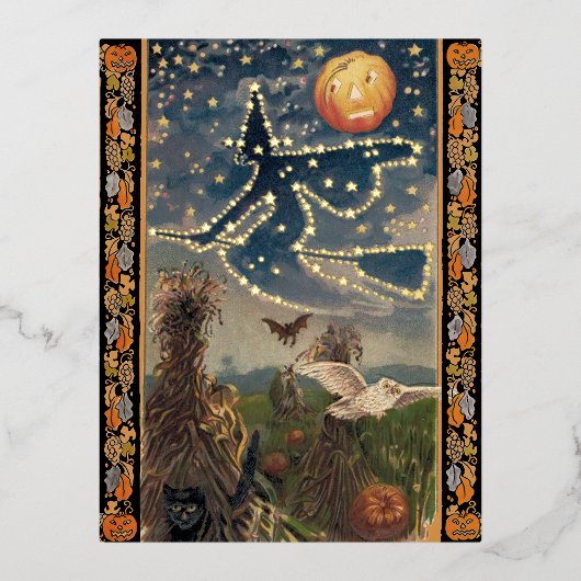 Carte postale Starry Night Halloween (Recto)