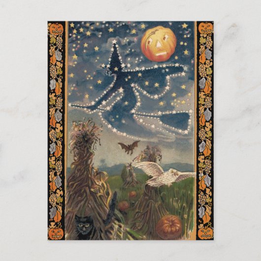 Carte postale Starry Night Halloween (Devant)