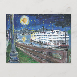 Carte Postale Starry Night Mississippi Queen
