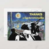 Carte Postale Starry Night Mississippi Queen, ajouter du texte (Devant / Derrière)