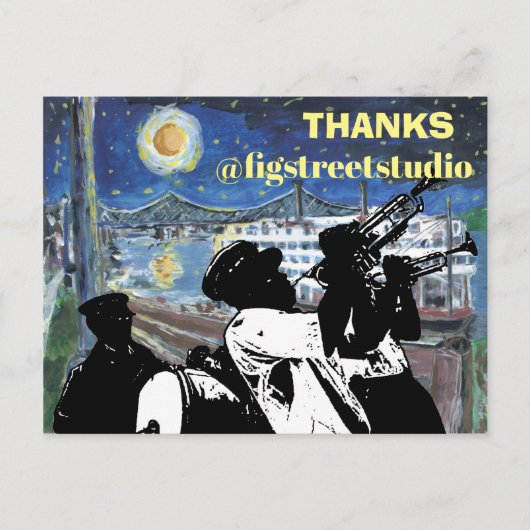 Carte Postale Starry Night Mississippi Queen, ajouter du texte (Devant)