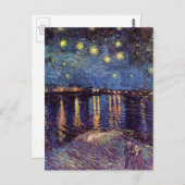 Carte Postale Starry Night Over the Rhone par Vincent van Gogh (Devant / Derrière)